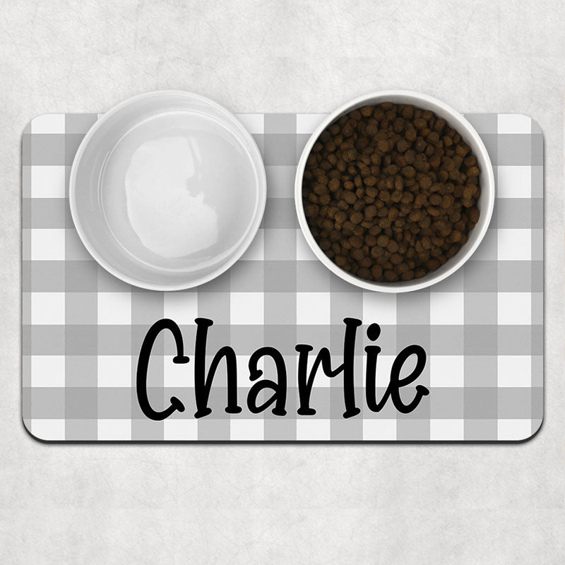 Paw Pattern Pet Placemat, Personalized Pet Food Mat, Custom Gifts For -  PersonalFury