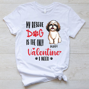 Rescue Dog, Valentine, Custom T Shirts, Personalized Gifts for Dog Lovers