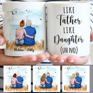 Father and Daughter Quotes Customized Coffee Mug, Personalized Gift, Father's Day gift