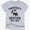 Pawperty Of Boston Terrier, Personalized Shirt, Custom Gifts For Dog Lovers