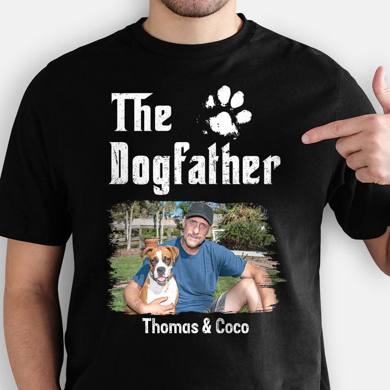 The Dog Father, Personalized Shirt, Gifts For Dog Dad, Custom Photo
