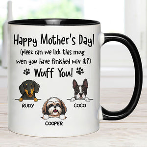Can We Lick This Mug, Personalized Accent Mug, Father's Day Gifts, Dog Mother's Day Gifts