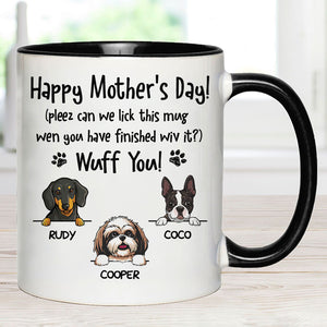 Can We Lick This Mug, Personalized Accent Mug, Father's Day Gifts, Mother's Day Gifts