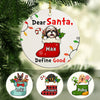 Define Good, Personalized Christmas Ornaments, Custom Gift for Dog Lovers