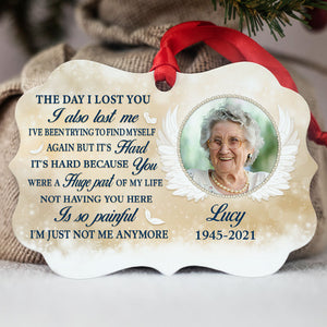 The Day I Lost You, Memorial Gift, Personalized Aluminium Ornaments, Custom Photo Gift