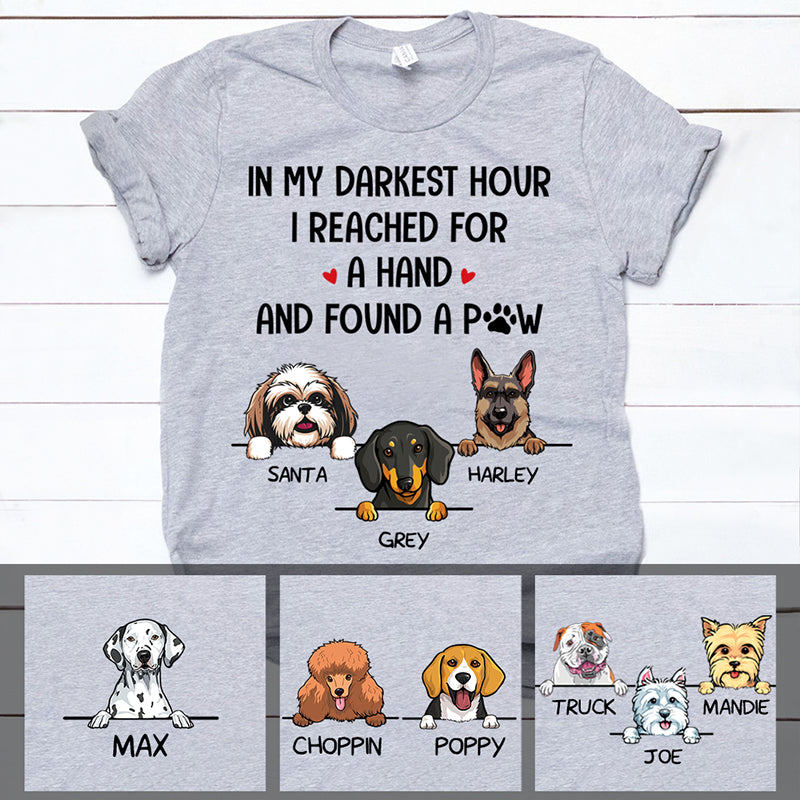 In My Darkest Hour, Custom Shirt For Dog Lovers, Personalized Gift, Custom Tee