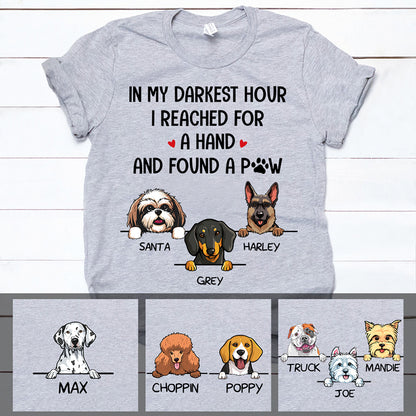 In My Darkest Hour, Custom Shirt For Dog Lovers, Personalized Gift, Custom Tee