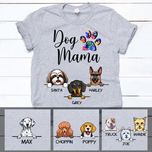 Dog Mama, Custom T Shirt, Personalized Gifts for Dog Lovers