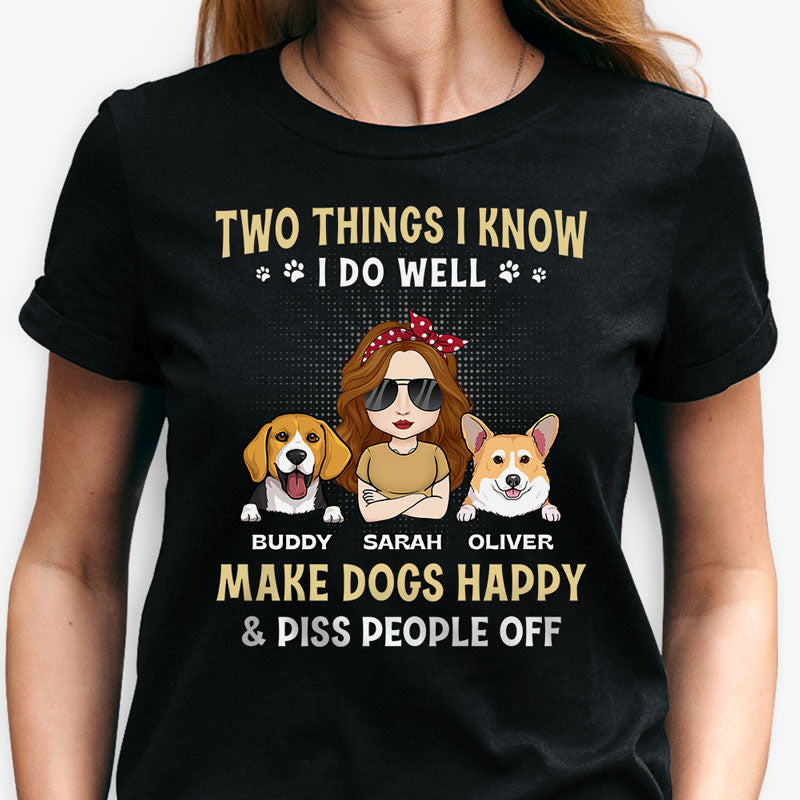 Two Things I Know I Do Well, Personalized Shirt, Gifts For Dog Mom, Mother's Day Gifts