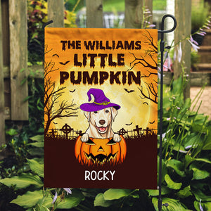 Dog Little Pumpkins, Personalized Garden Flags, Halloween Decoration For Dog Lovers