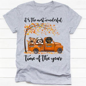 It's the most wonderful time, Custom T-shirt, Custom Shirt For Dog Lovers, Personalized Gifts