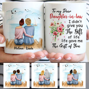 To my Daughter-in-law, Life gave me the gift of you, Customized mug, Personalized gifts, Mother's Day gifts