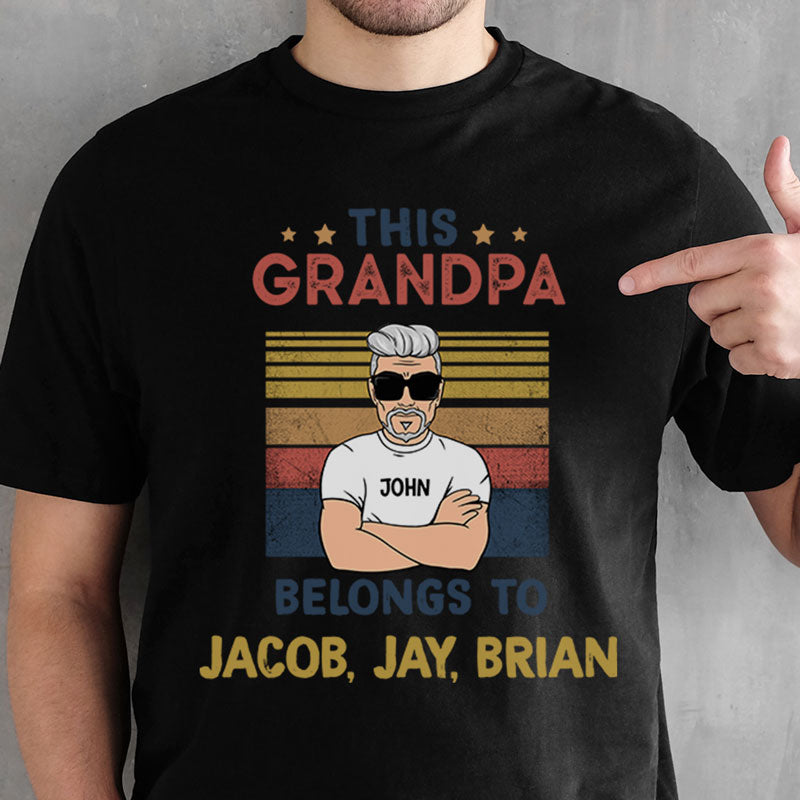 This Belongs To Old Man, Personalized Father's Day Shirt