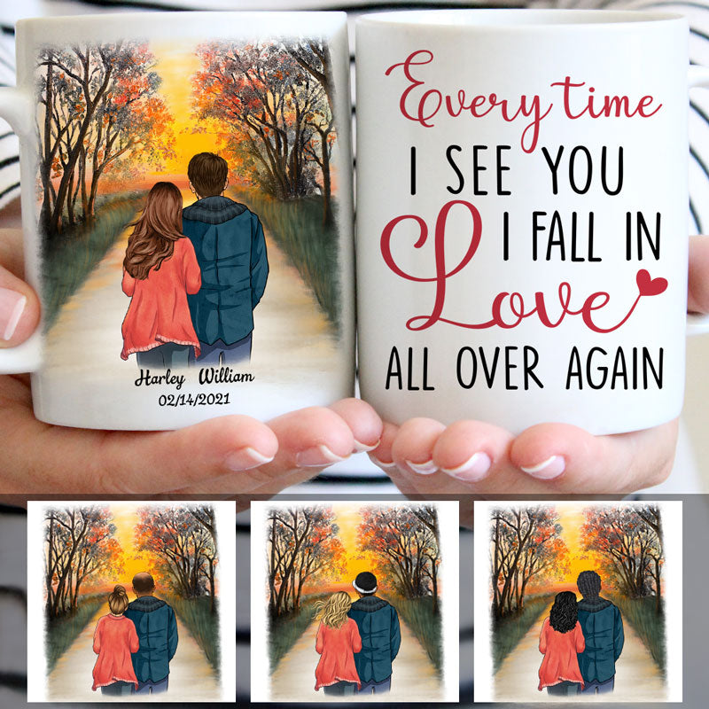 Everytime I See You, Sunset, Anniversary gifts, Personalized Mugs, Valentine's Day gift