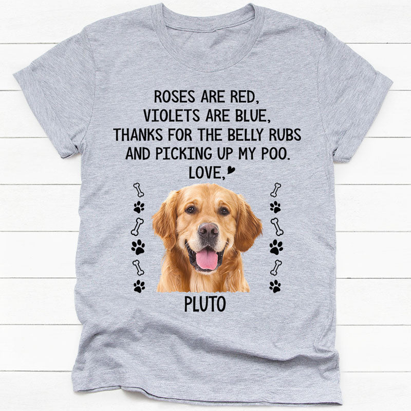 Roses Are Red Violets Are Blue, Personalized Shirt, Gift For Dog Lovers, Custom Photo