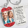 Always By Your Side Or Top Or Under, Personalized Keychain, Gifts For Him, Custom Photo