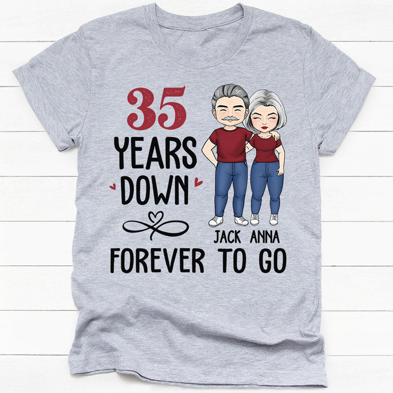 Forever To Go, Personalized Shirt, Custom Anniversary Gift For Couple