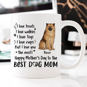 I Love Treats I Love Walkies, Personalized Mug, Custom Gift For Dog Mom, Mother's Day Gift