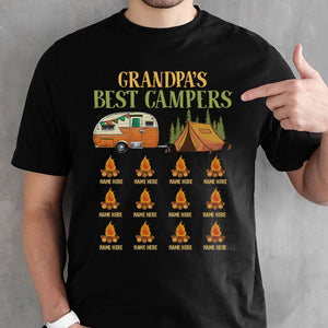 Grandpa's Best Campers, Camp Fire, Personalized Gift, Custom Father's Day Gift