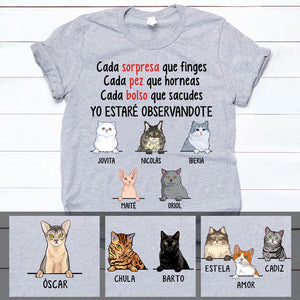 Every Fish You Bake, Spanish Espanol, Personalized Shirt, Gift for Cat Lovers