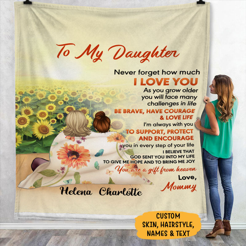 Personalized Gift To Daughter, Granddaughter Sunflower, Never Forget H -  PersonalFury