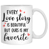 Every Love Story Is Beautiful, King Queen, Anniversary gifts, Personalized Mugs, Valentine's Day gift