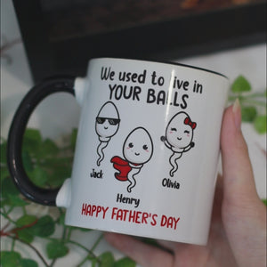Little Kids We Used To Lived In, Personalized Mug, Father's Day Gifts, Gift For Dad