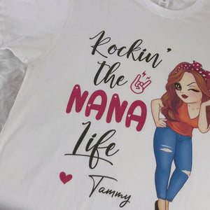 Rockin' The Life, Personalized Shirt, Gift For Mom