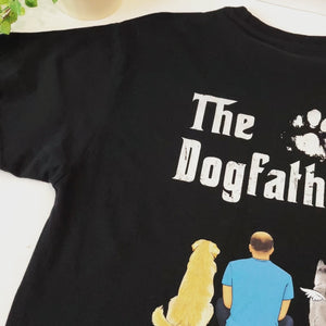 The Dog Father, Personalized Back Print Shirt, Custom Gifts For Dog Dad