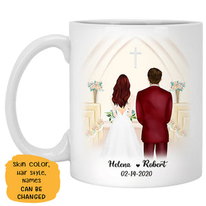 To my husband Beyond My Control Promise I Will Love You, Church Wedding, Customized mug, Anniversary gifts, Personalized love gift for him