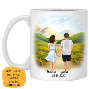 To my boyfriend Promise Encourage Inspire Spring field, Customized mug, Anniversary gifts, Personalized love gift for him