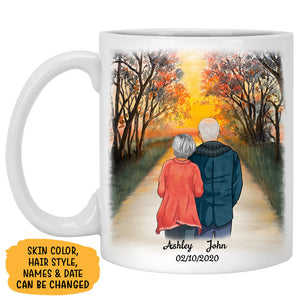 Together Is My Favorite Place To Be, Sunset, Anniversary gifts, Personalized Mugs, Valentine's Day gift