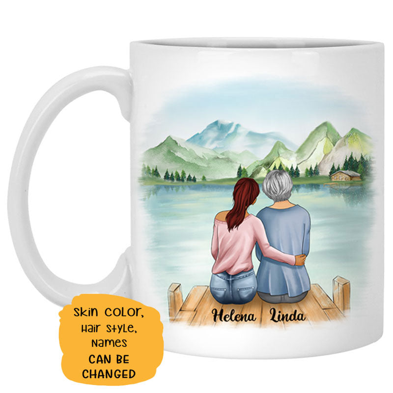 To my Mother-in-law, Thank You Mom For The Things That You Have Done, Lake view, Customized mug, Personalized gifts, Mother's Day gifts