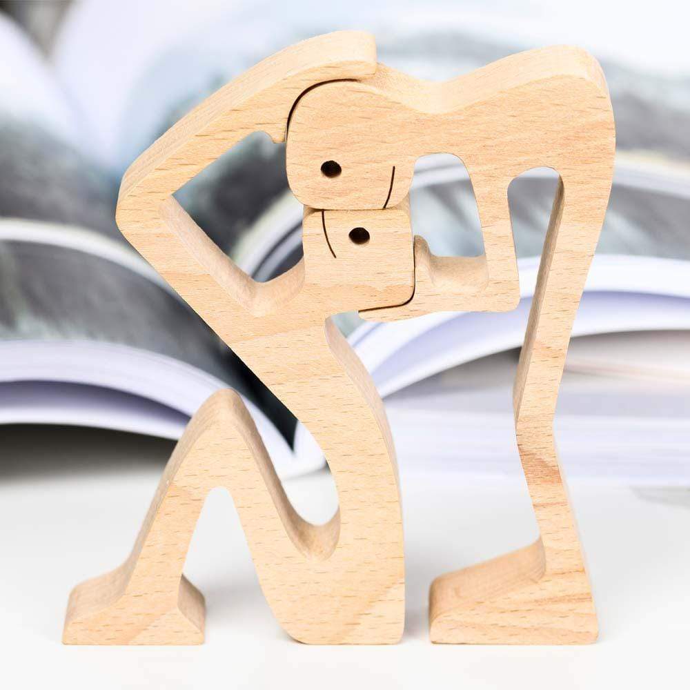 Couple This Is Us, Couple Statue Sculpture Carved, Wood Sculpture, Anniversary Gifts