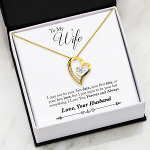 Forever and Always, Forever Love Luxury Necklace, Gift for Wife from Husband