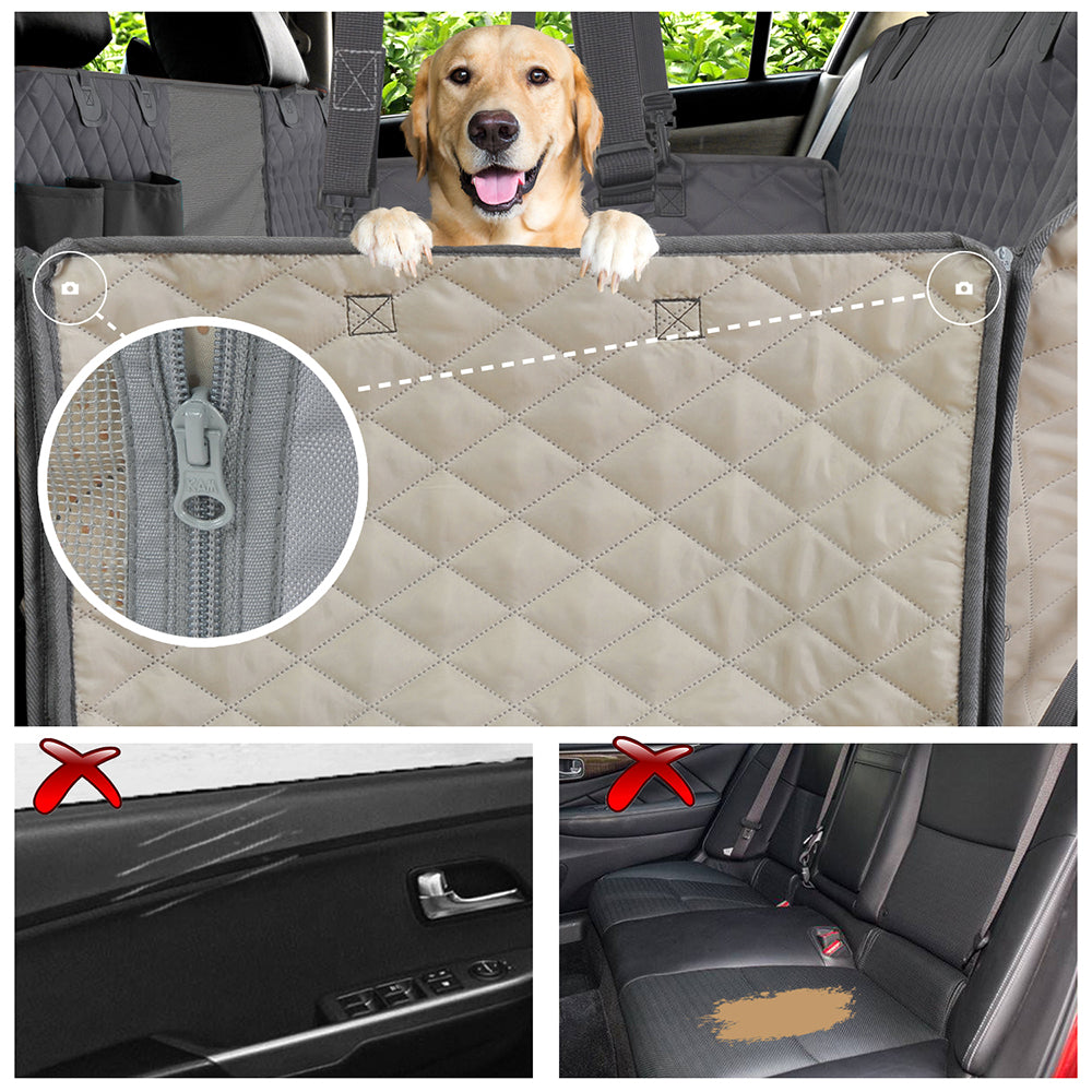 Pet Travel Car Seat Cover Waterproof Carrier Hammock Car Rear Back Seat Protector Mat Safety Carrier For Dogs, Pet Accessories