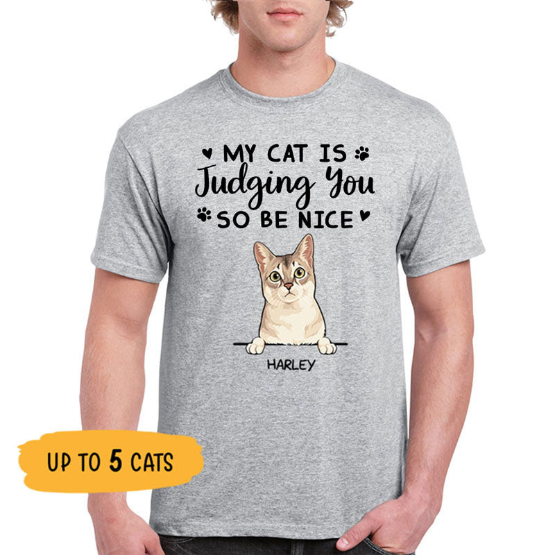 My Cats Are Judging You, Custom Shirt, Personalized Gifts for Cat Lovers