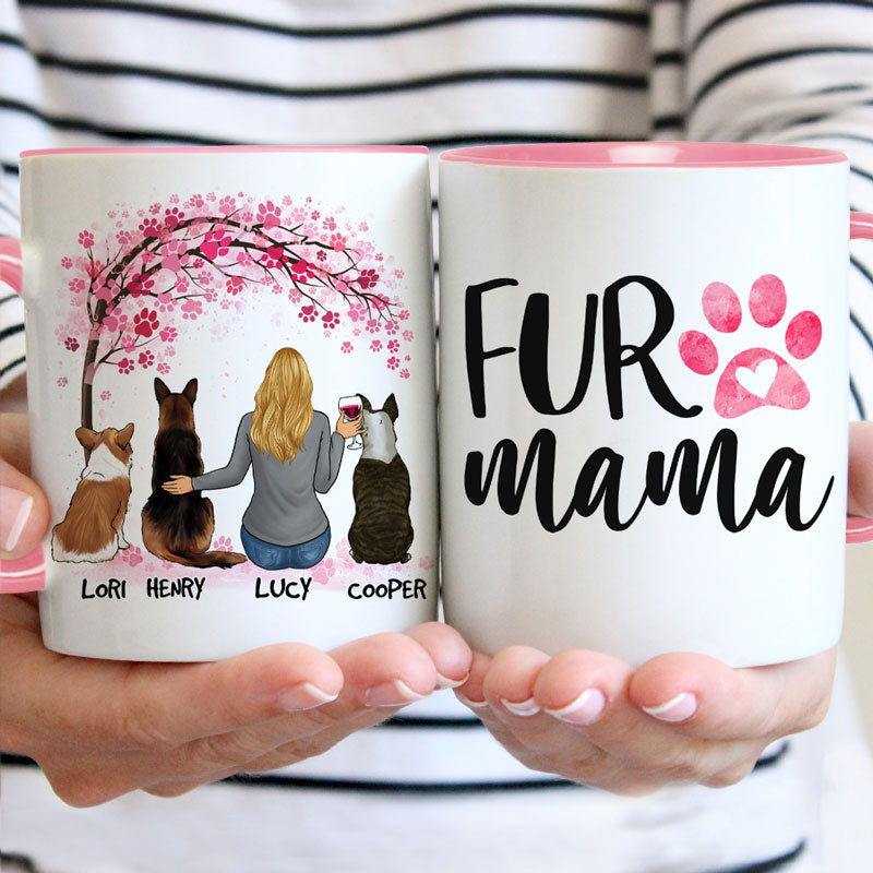 Discover Fur Mama, Personalized Accent Mug, Gifts For Dog Lovers, Mother's Day Gifts