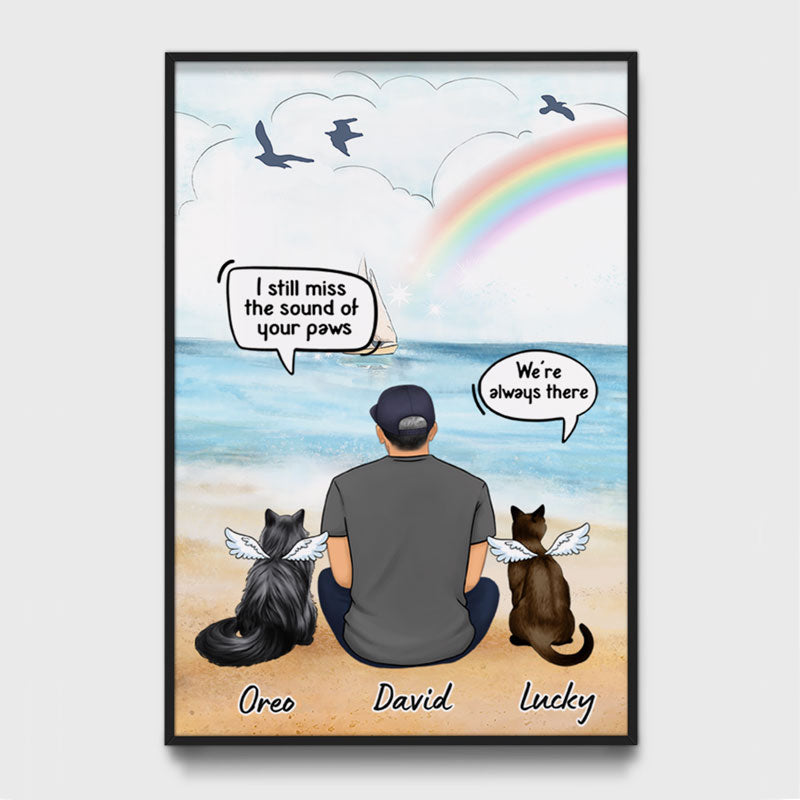 Still Talk About You I Miss You Conversation, Memorial Gifts For Cat Lovers, Personalized Poster