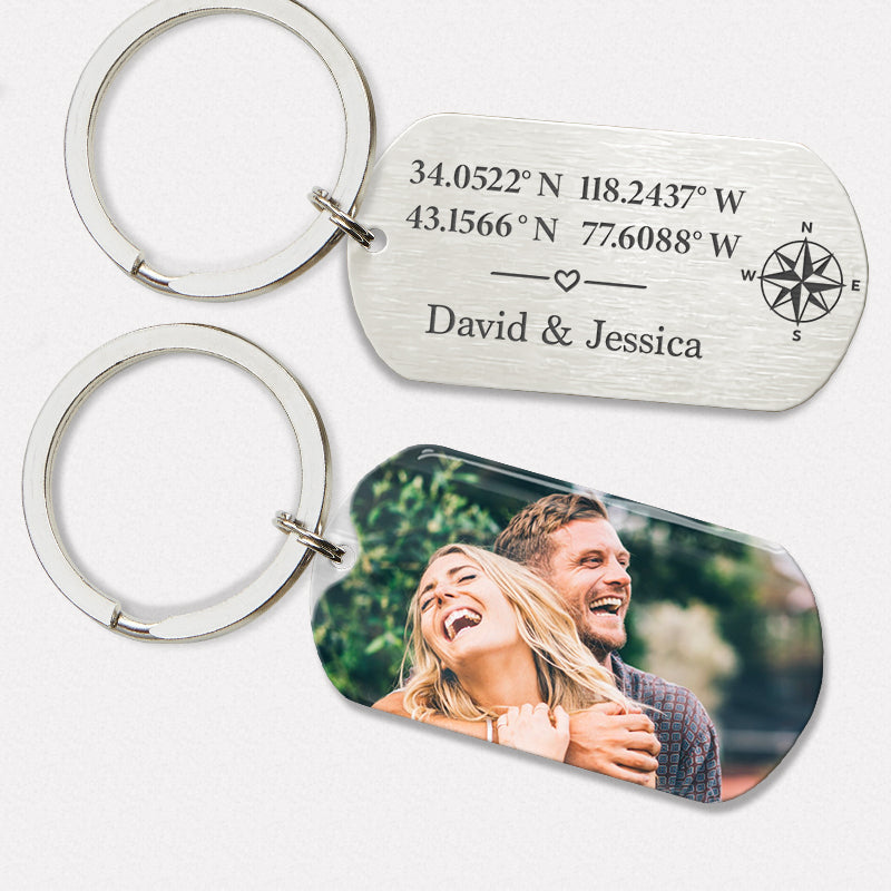 Where It All Began Keychains, Personalized Keychain, Custom Photo, Gifts For Him
