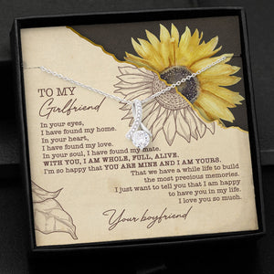In Your Eyes, Personalized Luxury Necklace, Message Card Jewelry, Gifts For Her