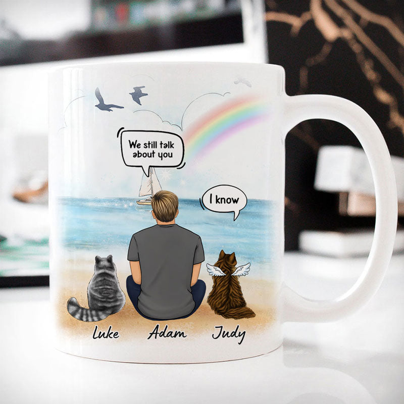 Woman And Cat Still Talk About You Personalized Cat Mom Tumbler
