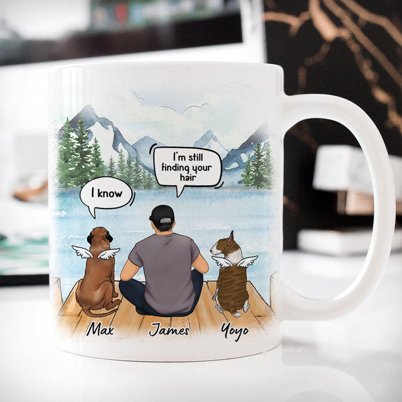 I Still Talk About You I Miss You, Customized Coffee Mug, Personalized Gift for Dog Lovers