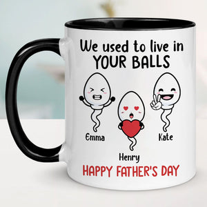 Little Kids We Used To Lived In, Personalized Mug, Father's Day Gifts, Gift For Dad