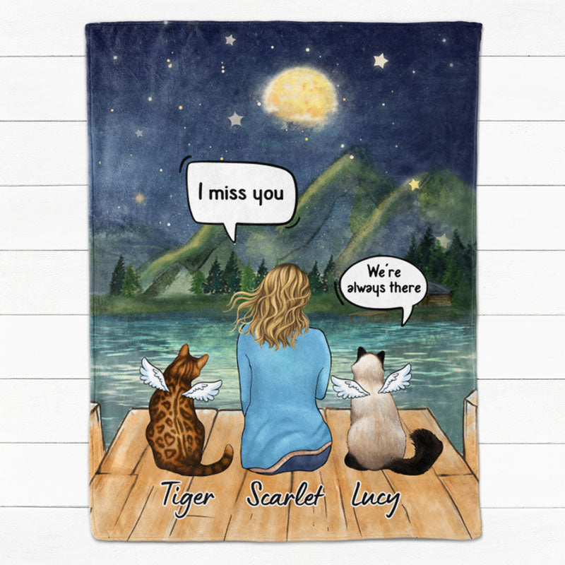 I Still Talk About You I Miss You, Memorial Gifts For Cat Lovers, Personalized Blanket