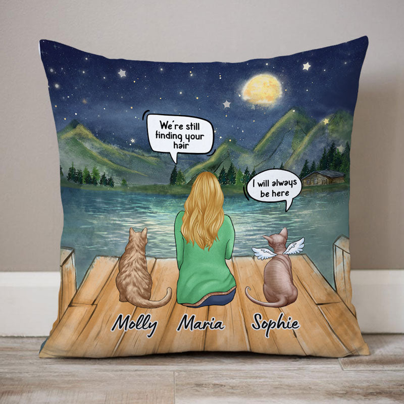 I Still Talk About You, Memorial Pillow, Personalized Pillows, Custom Gift for Cat Lovers