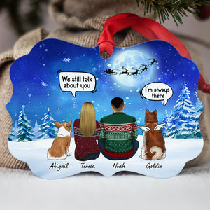 Still Talk About You Couple, Personalized Aluminium Ornaments, Custom Holiday Gift, Christmas Gift For Dog Lovers