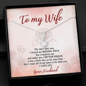 The Day I Met You, Personalized Luxury Necklace, Message Card Jewelry, Anniversary Gift For Her