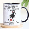 Make I Contact While I Poop, Personalized Mug, Father's Day Gifts, Gift For Dog Lovers