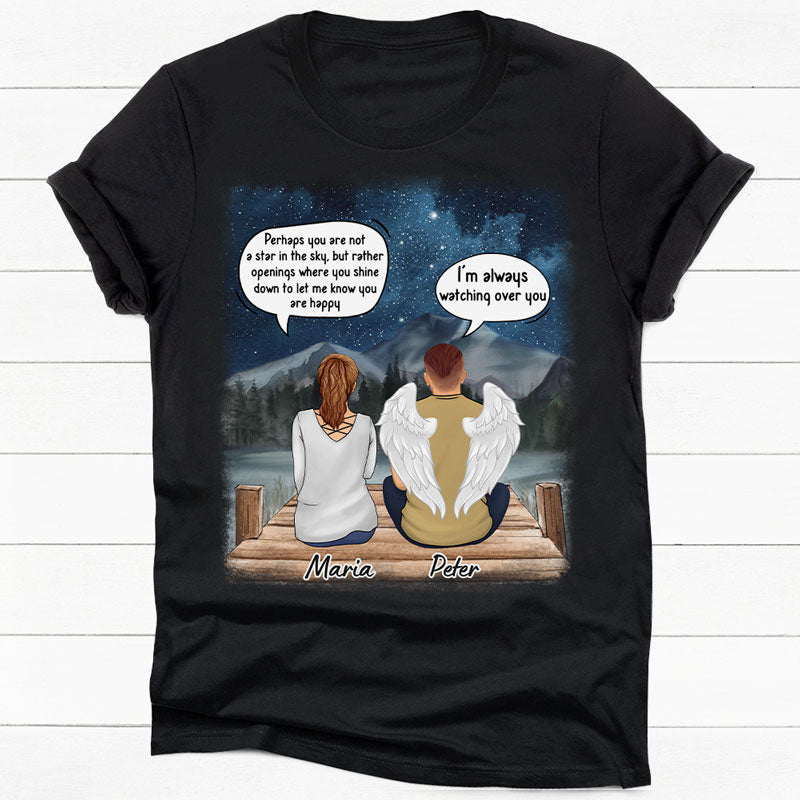 I'm Always Watching Over You Conversation, Personalized Shirt, Memorial Gifts